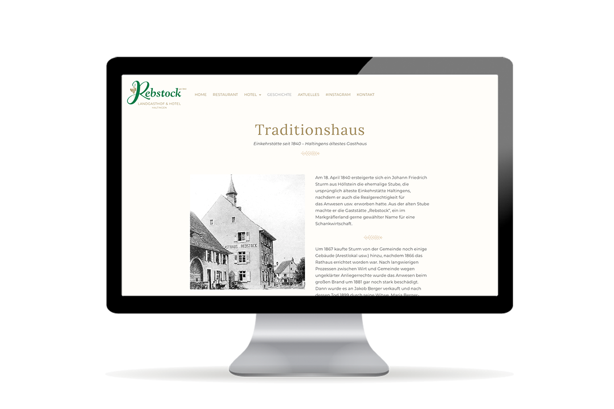 Rebstock Haltingen Webdesign